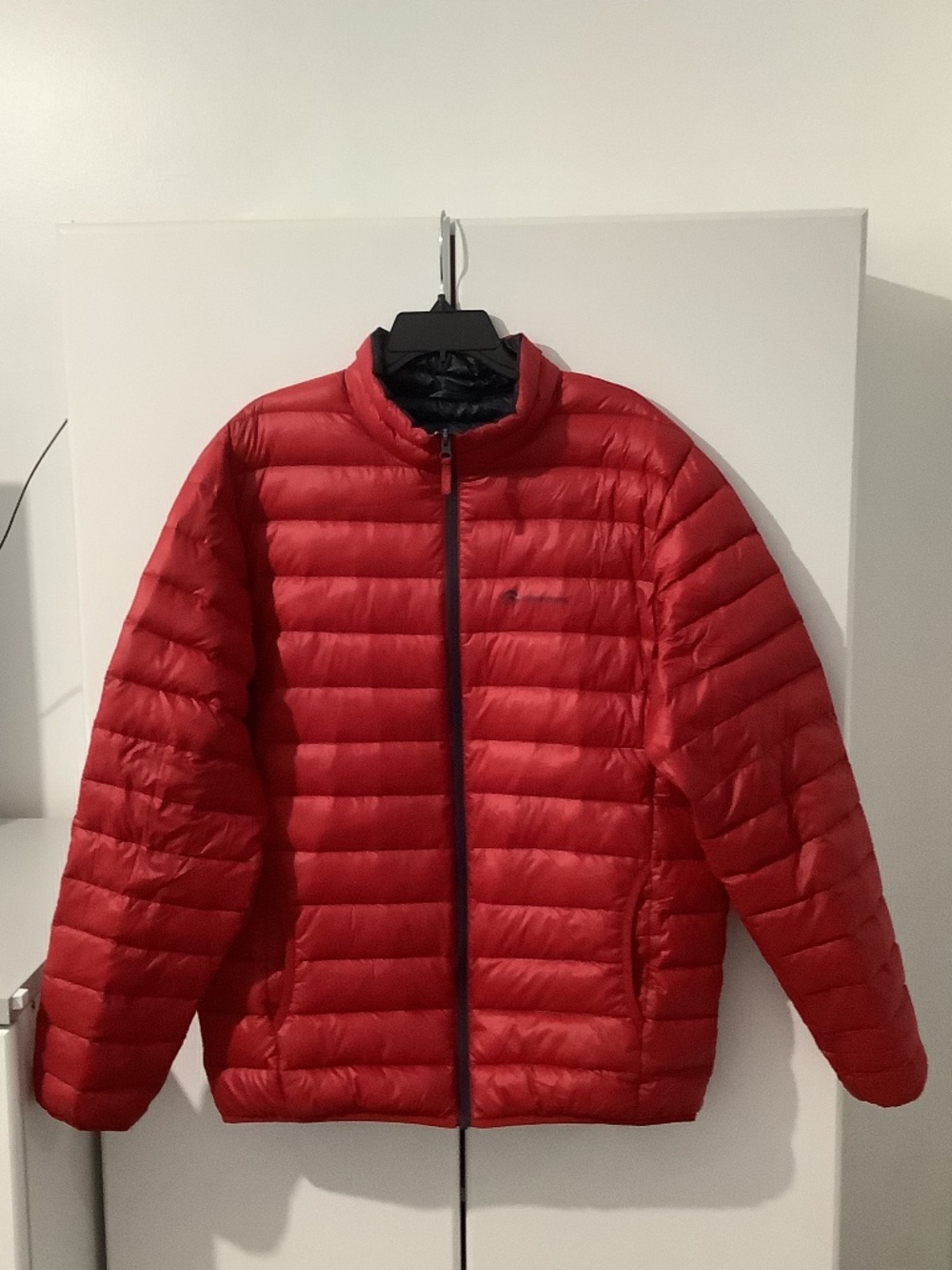 Outventure Men Jacket Puffers, Lightweight Down Jacket, Size L, Red
